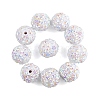 10Pcs Opaque Acrylic Beads OACR-YW0003-35A-1