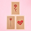 3 Sets Kraft Paper Greeting Cards AJEW-FS0001-27B-7