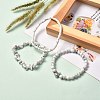 Howlite Stretch Bracelets Set for Women Men Girls Gifts BJEW-JB06711-2