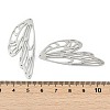 Titanium Steel Pendants STAS-WH0033-06P-4