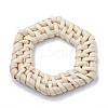 Handmade Reed Cane/Rattan Woven Linking Rings X-WOVE-Q075-17-2