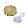 Platinum Tone Alloy Enamel European Dangle Charms PALLOY-JF03232-2