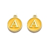 Golden Plated Alloy Enamel Charms LS-ENAM-Q437-13A-1