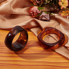 2Pcs 2 Colors Acrylic Bangles for Women BJEW-UN0001-76-2
