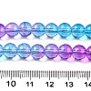 Baking Painted Transparent Glass Beads DGLA-M001-8mm-07-5