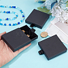Cardboard Paper Jewelry Set Drawer Boxes with Sponge Inside FIND-WH0199-43A-3