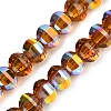 Electroplate Transparent Glass Beads Strands EGLA-B011-08A-AB09-1