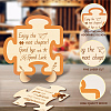 Wood Heart Shape Anniversary Commemorative Display Decorations AJEW-WH00424-004-3