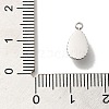 304 Stainless Steel Pave Natural Rhodochrosite Teardrop Charms STAS-B074-04P-01-3