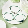 3Pcs 3 Styles Gemstone Braided Bead Bracelets BJEW-JB11146-04-2