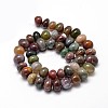 Natural Indian Agate Gemstone Nuggets Bead Strands X-G-J337-07-2