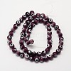 Handmade Evil Eye Lampwork Round Bead Strands LAMP-L055-8mm-04-2