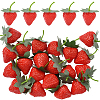 20Pcs Resin Simulated Strawberry AJEW-SP0003-29-1