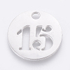Non-Tarnish 304 Stainless Steel Pendants X-STAS-F233-15-P-1