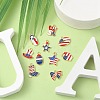 20Pcs 10 Styles American Flag Style Alloy Enamel Charms ENAM-YW0002-41-6