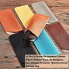  12Pcs 6 Colors PU Imitation Leather Slip-in Glasses Case AJEW-NB0003-69-4