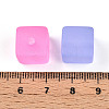 Frosted Transparent Acrylic Beads FACR-N006-03-3