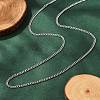 Non-Tarnish Unisex 304 Stainless Steel Curb Chain/Twisted Chain Necklaces STAS-D0002-34P-1