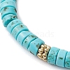 Natural Howlite Braided Bead Bracelets BJEW-JB11114-01-3