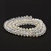 AB Color Plated Faceted Rondelle Electroplate Glass Beads Strands GLAA-A024D-AB01-2
