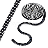 Brass Micro Pave Black Cubic Zirconia Chains CHC-WH0022-002P-6