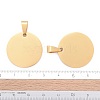 Ion Plating(IP) 304 Stainless Steel Pendants LS-STAS-I311-05A-G-4