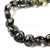 Handmade Dichroic Foil Glass Beads Strands DICH-U001-11B-3