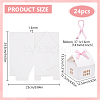 House Shape Paper Jewelry Storage Gift Box CON-WH0088-68-2