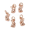 Brass Charms KK-C223-14RG-2