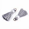 Polycotton(Polyester Cotton) Tassel Pendant Decorations FIND-T052-13C-2