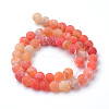 Natural & Dyed Crackle Agate Bead Strands G-T056-6mm-03-2