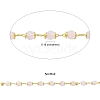Handmade Glass Faceted Rondelle Beaded Chains CHC-CJ0001-73-2