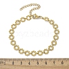 304 Stainless Steel Ring Link Chain Bracelets for Women BJEW-F488-21G-01-5