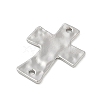 Alloy Textured Religion Cross Links Connector Charms FIND-Z127-01P-02-2
