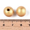 Spray Painted Round Natural Schima Wood Beads WOOD-A018-12mm-01-3