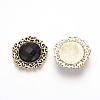 Alloy Rhinestone Flat Back Cabochons RB-S062-01-1