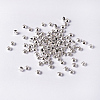 Silver Color Plated Brass Bicone Spacer Beads X-KK-EC008-S-NF-5