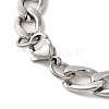 Ion Plating(IP) 304 Stainless Steel Figaro Chain Bracelets BJEW-L673-027P-3