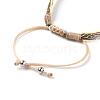 Unisex Adjustable Braided Bead Bracelets BJEW-J181-13A-4