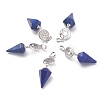 Natural Dyed Lapis Lazuli Pendants G-O194-03-1