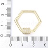 Rack Plating Brass Micro Pave Cubic Zirconia keychain Clasps KK-K374-03D-G-3