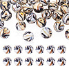 30Pcs Handmade Gold Sand Lampwork Beads LAMP-TA0002-37A-1