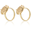 Brass Adjustable Ring Findings KK-BBC0018-54C-6