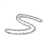 Non-Tarnish 201 Stainless Steel Rope Chain Necklace for Men Women NJEW-I122-02P-1