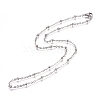 304 Stainless Steel Cable Chains/Satellite Chains Necklaces NJEW-L159-07A-P-2