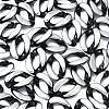 100Pcs Silver Color Plated Acrylic Linking Rings SACR-CJ0001-31-3