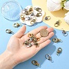 10Pcs Tibetan Style Heart Lobster Claw Clasps FIND-YW0009-77AB-4