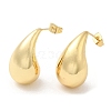 Rack Plating Brass Twist Teardrop Stud Earrings for Women X-EJEW-K247-02G-1