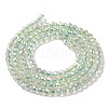 Electroplate Transparent Glass Beads Strands X1-GLAA-H021-01B-FR07-4