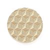 Texture Theme Round Brass Stamp Head AJEW-M036-01C-G-2